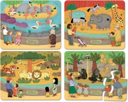 Vilac Dřevěné Puzzle Zoo