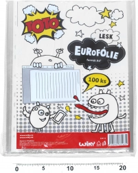 Transparentní závěsný obal na dokumenty A4 - lesk