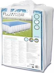 Solární kryt 703 × 366 cm pro rámové bazény BESTWAY