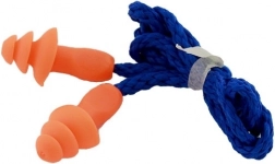 Zátky do uší s provázkem, opakovaně použitelné, útlum 32 dB