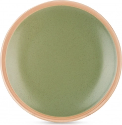 Keramický mělký talíř zelený Arthena Green 27 cm