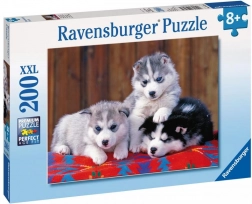 Ravensburger puzzle Štěňata husky 200 dílků