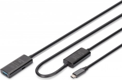 Aktivní prodlužovací kabel USB-C - USB-A 10m, USB 3.2 Gen1 5Gbps