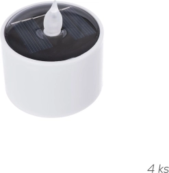 Dekorativní solární LED svíčky UH, sada 4 ks