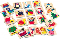 Bino dřevěné obrázkové značky pro školky