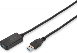 Aktivní prodlužovací kabel USB 3.0 Typ A/A černý 5m