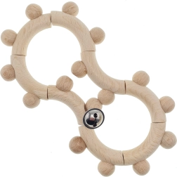 Dřevěné chrastítko s rolničkou