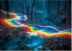 Puzzle 1000 dílků Magický les, Duhová cesta