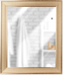 Zlaté nástěnné zrcadlo, obdélníkové 49,5 × 59,5 cm