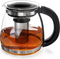 Skleněná konvice na čaj s nerezovým sítkem 1,73 l