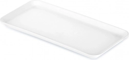 Bílý obdélníkový servírovací tác 29,5 × 15 cm