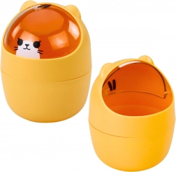 Mini odpadkový koš na stůl oranžový