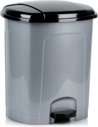Plastový pedálový odpadkový koš 30 l – šedý