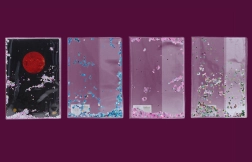 Glitrový obal na sešit A4