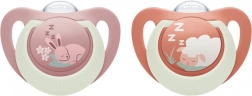 Cumlík nuk first choice night 0–6 m, 2 ks, zajíček/ovečka