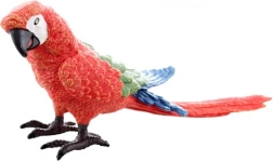 Plastová figurka papoušek ara červený 17 cm