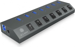 Usb 3.0 hub 7× usb-a s individuálními vypínači – ICY BOX