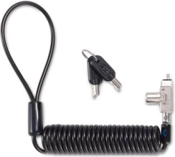 klikací zámek na notebook kensington clicksafe 2.0 portable n17 slim s klíčem