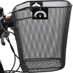 velký kovový koš na kolo