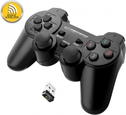 Bezdrátový gamepad Esperanza černý