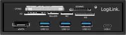 Multifunkční přední panel 5,25" s čtečkou karet LOGILINK
