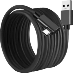 USB-A 2.0 na USB-C kabel 5 m s pravým úhlem IZOXIS