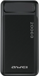 Powerbanka 20000 mAh P6K s displejem a 2× USB‑A