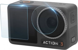 Tvrzená ochranná sada Sunnylife pro DJI Osmo Action 3 – skla na displej a objektiv