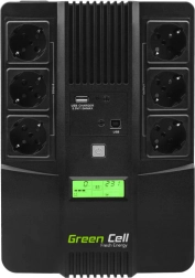 Záložní zdroj UPS GREEN CELL AiO 800 VA, 480 W s LCD