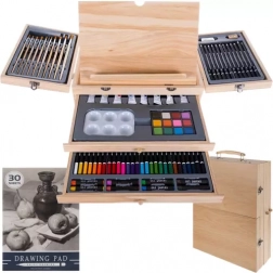 Malířský kufřík se stojanem, 83dílná sada MAALEO