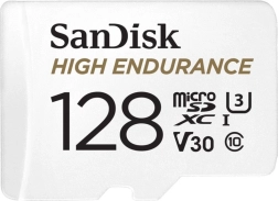 MicroSD karta SanDisk High Endurance 128 GB pro monitorování a palubní kamery