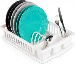 Bílý odkapávač na nádobí 39,5 × 26 × 8,5 cm