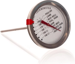Analogový vpichový teploměr na maso 12,5 cm (60–87 °C)