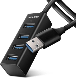 Mini kovový USB hub 4× USB‑A 3.2 Gen 1 s 1,2m kabelem