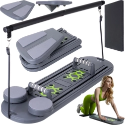 Multifunkční pilates deska TRIZAND 97 × 35 cm s úchyty na cvičení