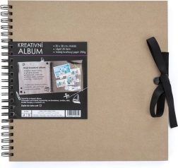 Kreativní album hnědé 30,5 x 30,5 cm