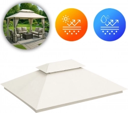 Náhradní střecha pro zahradní pavilon 3x4 m voděodolná s ventilačním otvorem MultiGarden