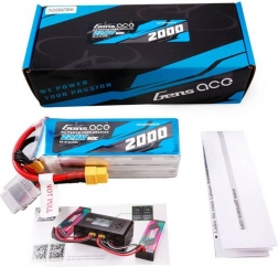 Gens Ace vysokonapěťová LiPo baterie 2000 mAh 22,8 V 60C 6S s konektorem XT60