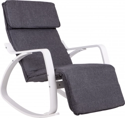 Houpací křeslo s nastavitelnou opěrkou nohou od ModernHome