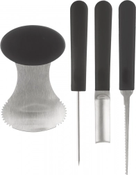 Sada nástrojů na dlabání dýní a ovoce, 4 ks