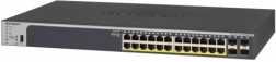 chytrý switch netgear gs728tpp 24× gigabit poe+ a 4× sfp