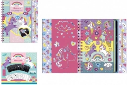 Škrabací kniha Jednorožec