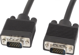 VGA kabel 1,8 m s dvojitým stíněním a ferity, černý