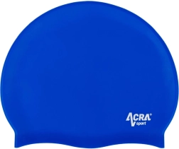 Acra silikonová plavecká čepice – Modrá