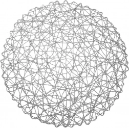 Papírová kulatá prostírka šedá 35 cm