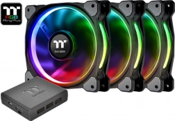 thermaltake riing 12 rgb plus tt premium edition, sada 3× 120mm ventilátorů