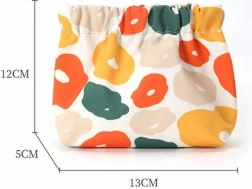 Multifunkční dámská kosmetická taštička do kabelky s květinovým vzorem