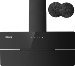 odsavač par ISEASY TV5290D4-CC-I2, šikmý černý 90 cm