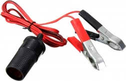 Adaptér autozásuvky 12 V s krokosvorkami k autobaterii