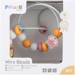 Viga PolarB Dřevěný Bludišťový Korálkový Labyrint Montessori